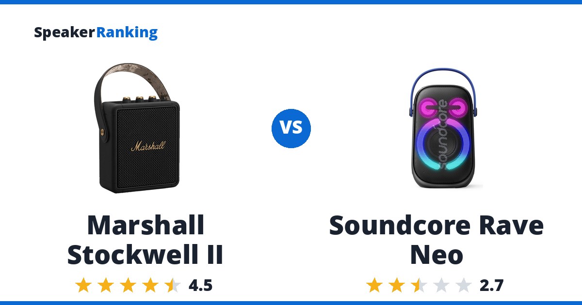 Marshall Stockwell II vs Soundcore Rave Neo