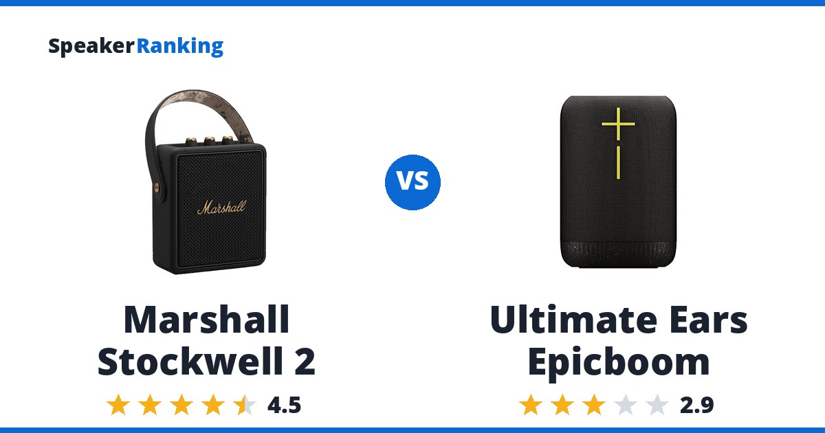 Marshall Stockwell 2 vs Ultimate Ears Epicboom