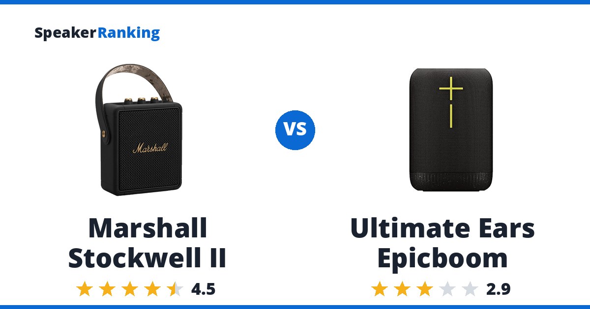 Marshall Stockwell II vs Ultimate Ears Epicboom