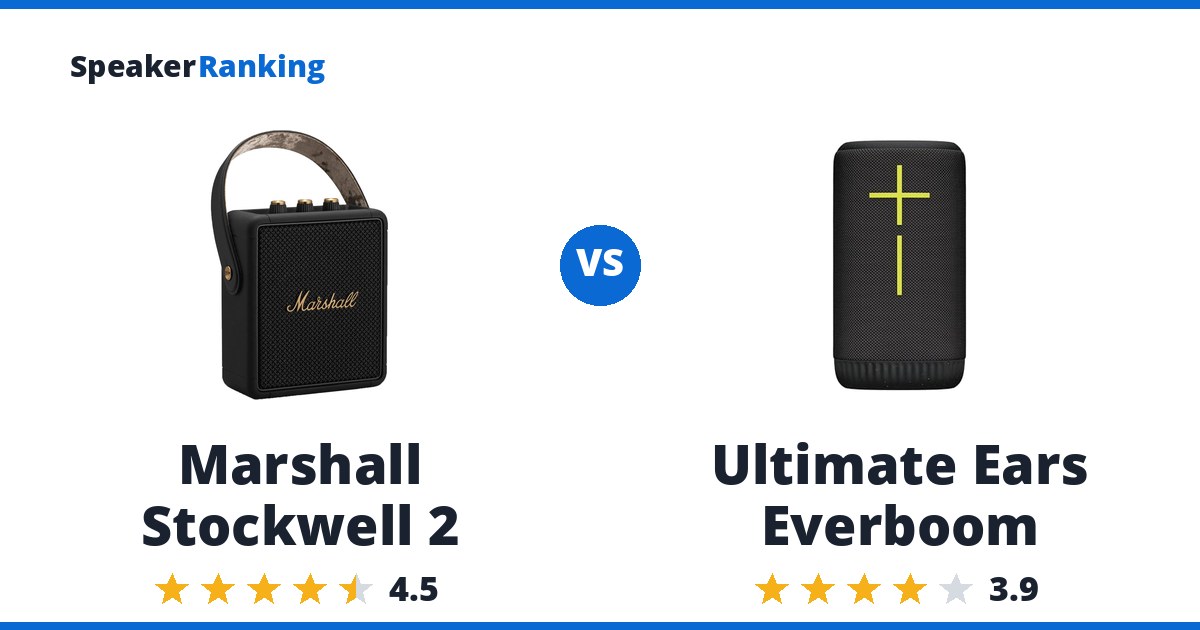 Marshall Stockwell 2 vs Ultimate Ears Everboom