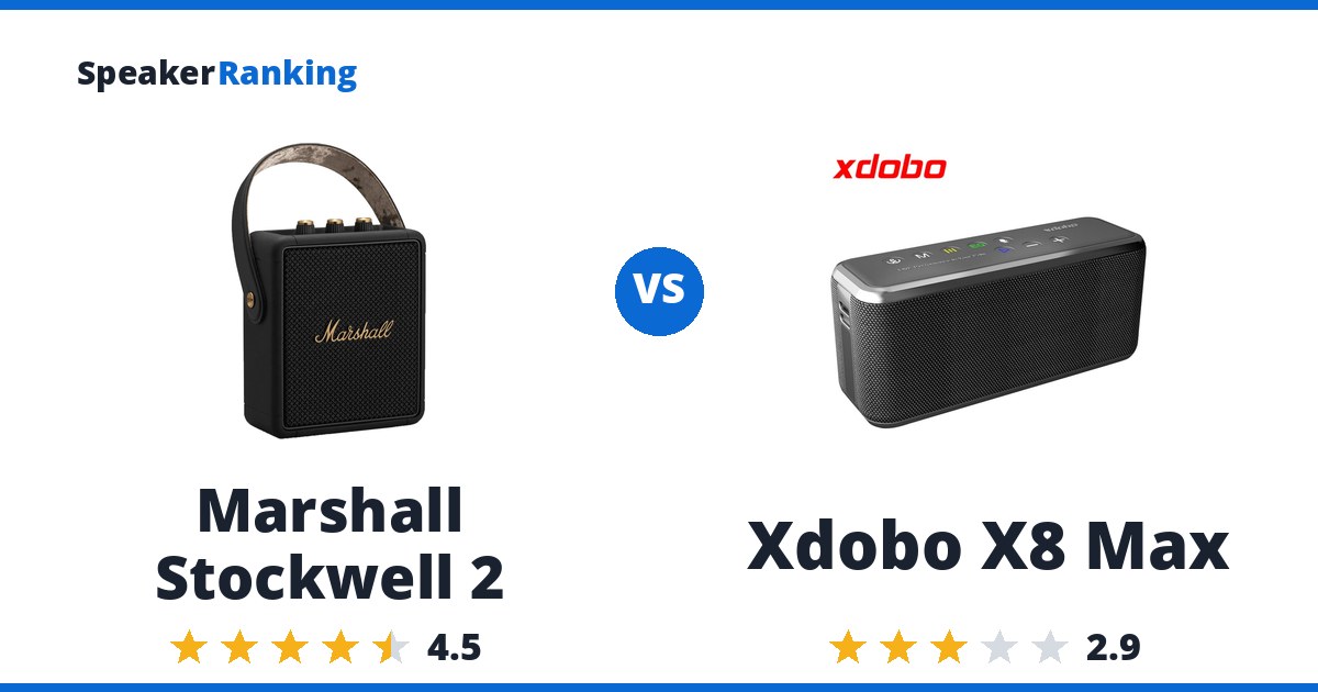 Marshall Stockwell 2 vs Xdobo X8 Max