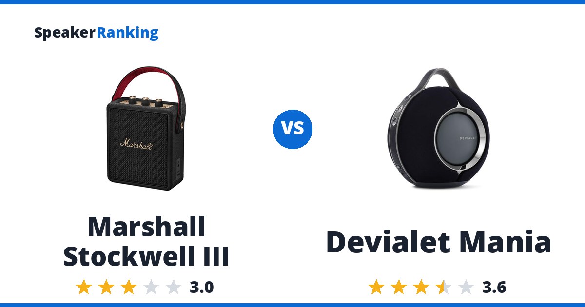 Marshall Stockwell III vs Devialet Mania