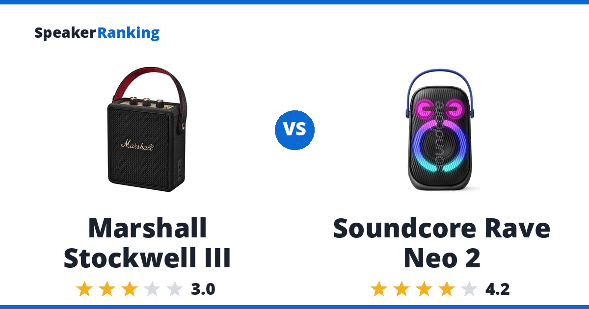 Marshall Stockwell III vs Soundcore Rave Neo 2