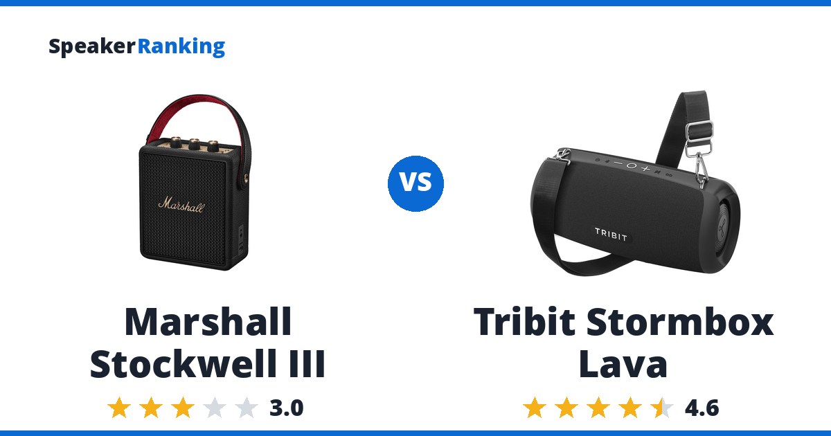 Marshall Stockwell III vs Tribit Stormbox Lava