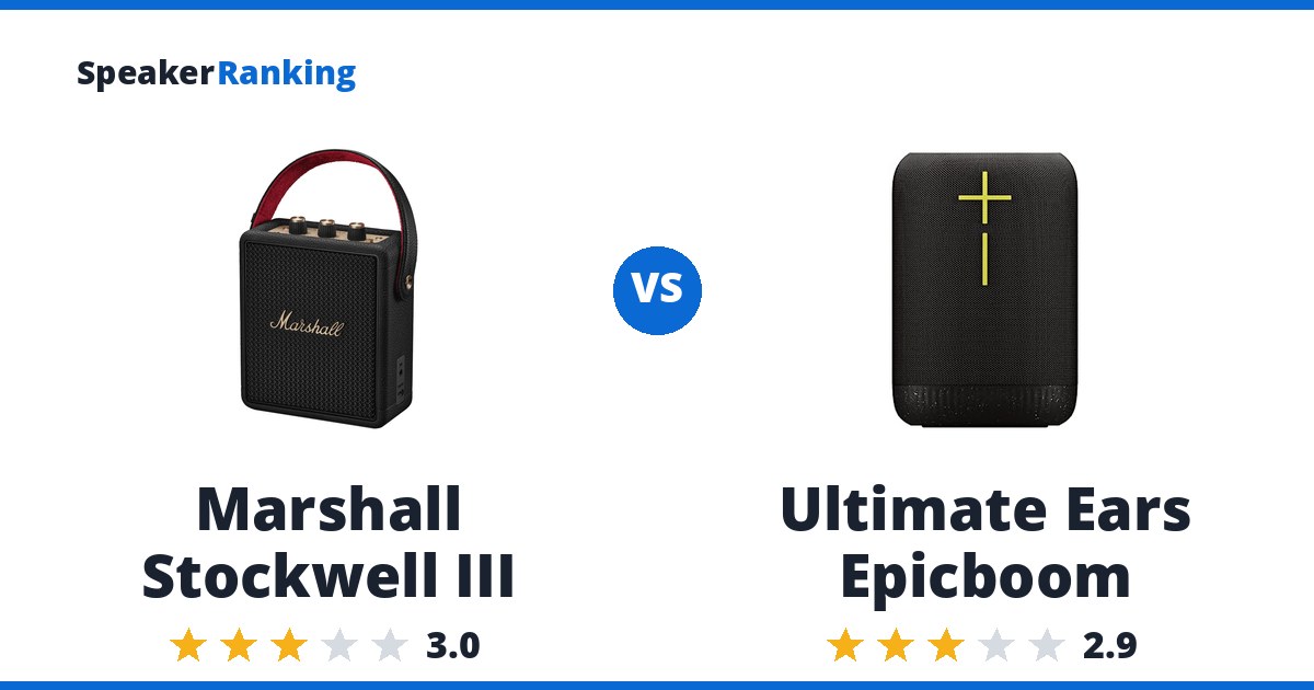 Marshall Stockwell III vs Ultimate Ears Epicboom