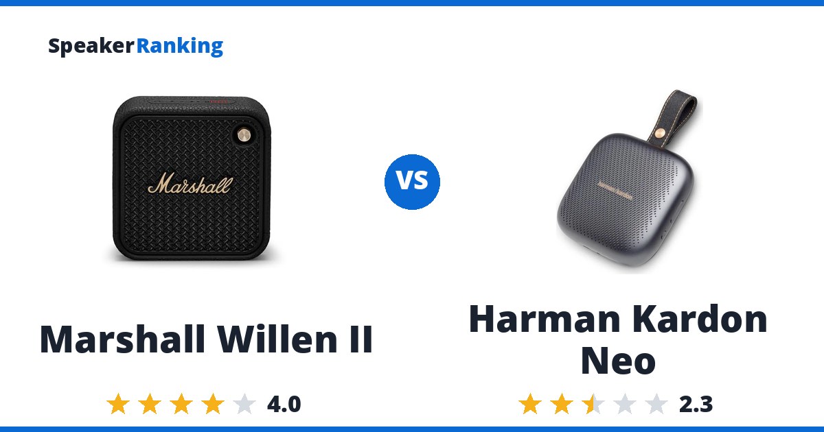Marshall Willen II vs Harman Kardon Neo