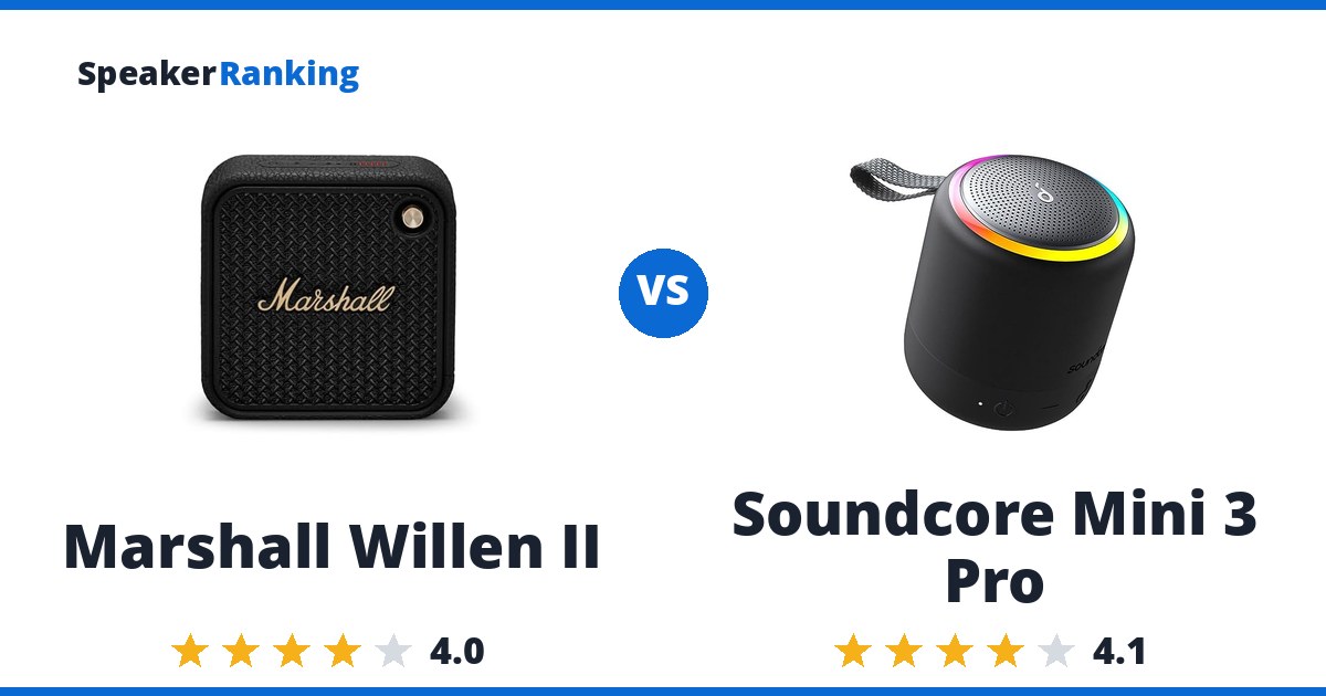 Marshall Willen II vs Soundcore Mini 3 Pro