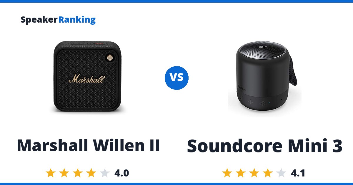 Marshall Willen II vs Soundcore Mini 3