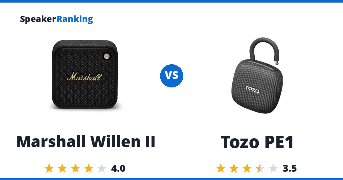 Marshall Willen II vs Tozo PE1