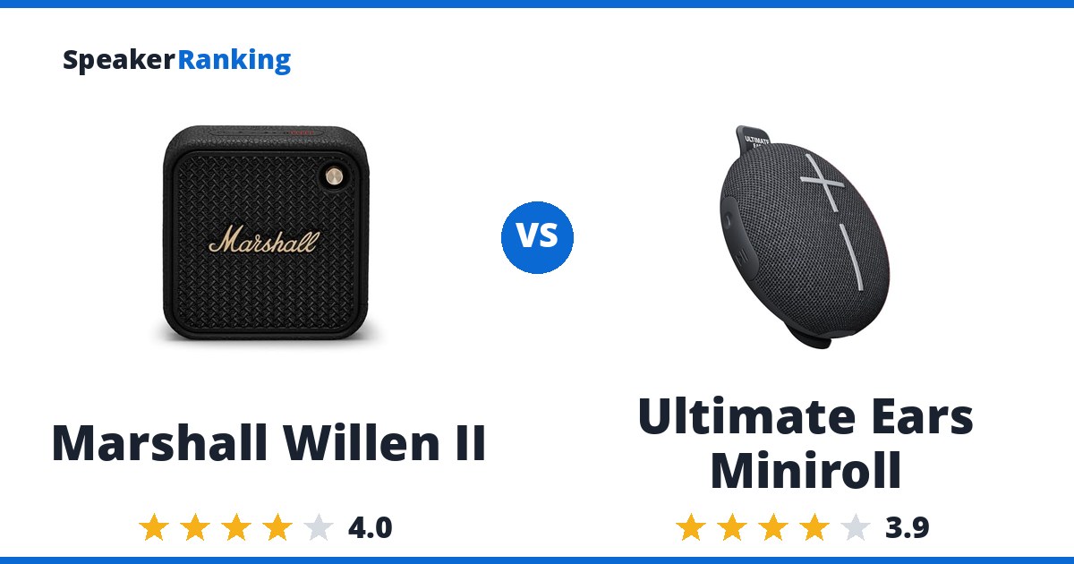 Marshall Willen II vs Ultimate Ears Miniroll