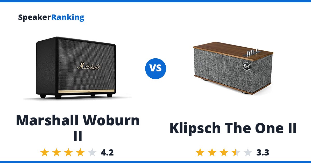 Marshall Woburn II vs Klipsch The One II