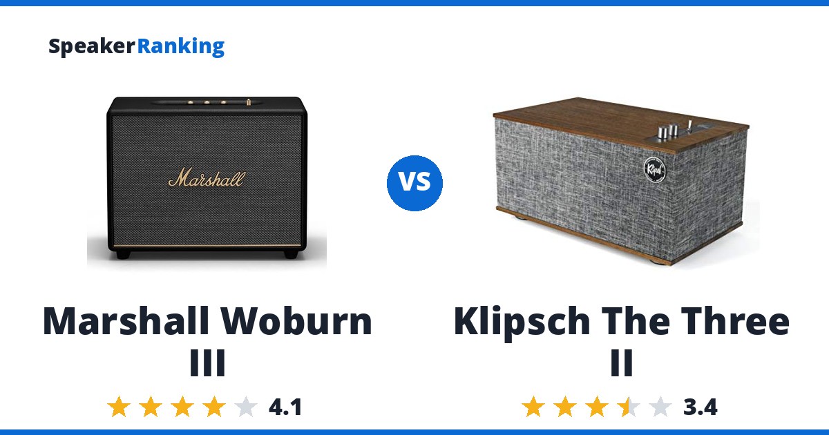 Marshall Woburn III vs Klipsch The Three II