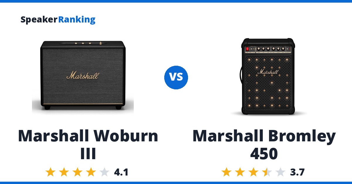 Marshall Woburn III vs Marshall Bromley 450