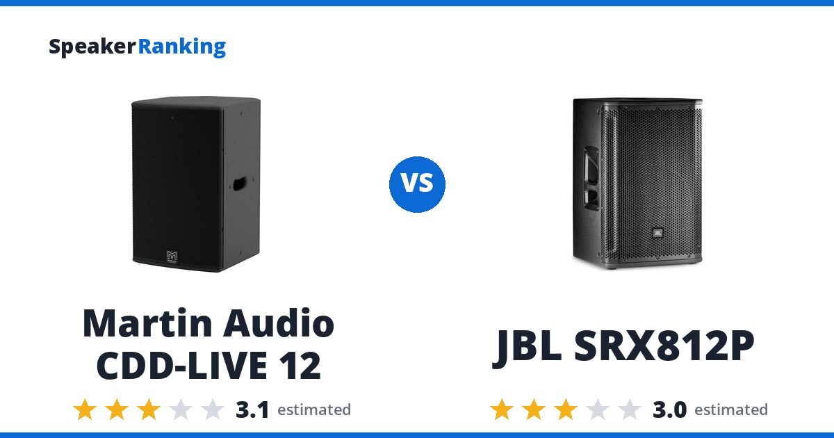 Martin Audio CDD-LIVE 12 vs JBL SRX812P