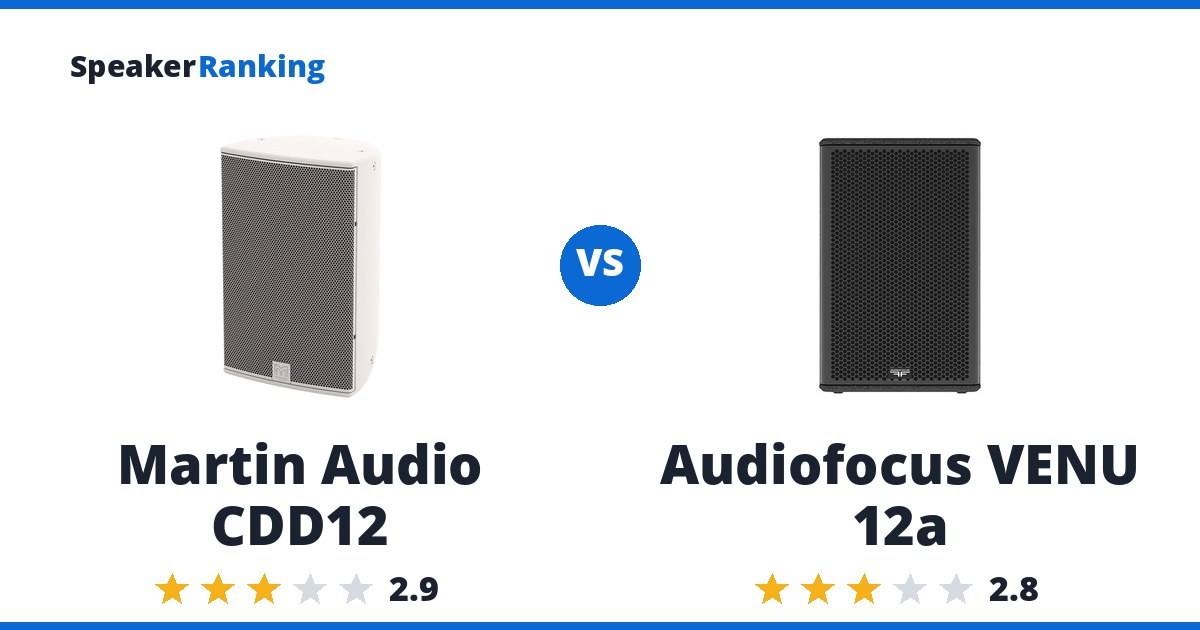 Martin Audio CDD12 vs Audiofocus VENU 12a