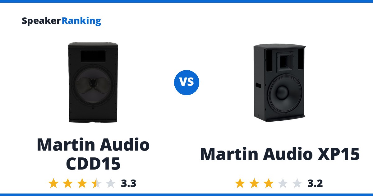 Martin Audio CDD15 vs Martin Audio XP15