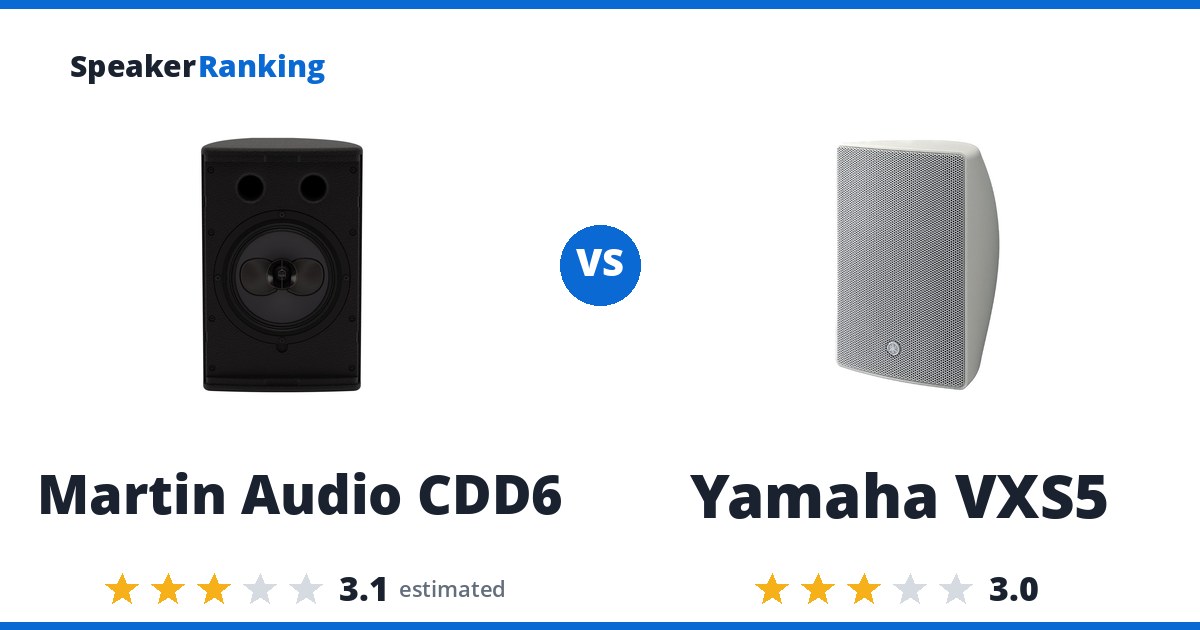 Martin Audio CDD6 vs Yamaha VXS5