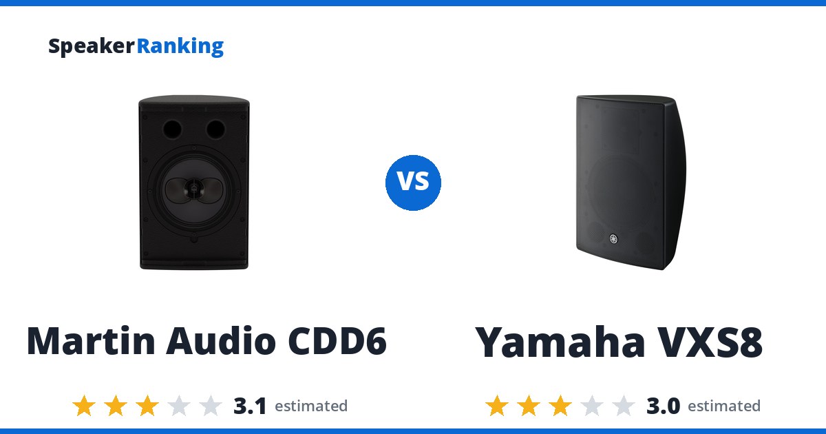 Martin Audio CDD6 vs Yamaha VXS8