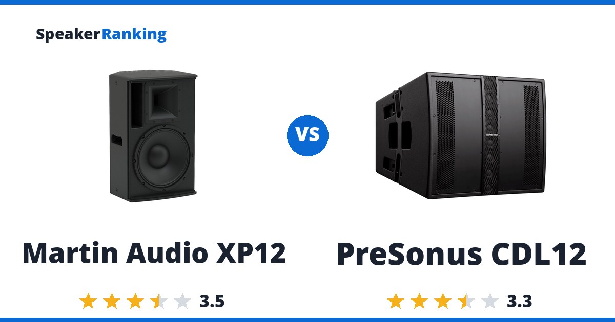 Martin Audio XP12 vs PreSonus CDL12
