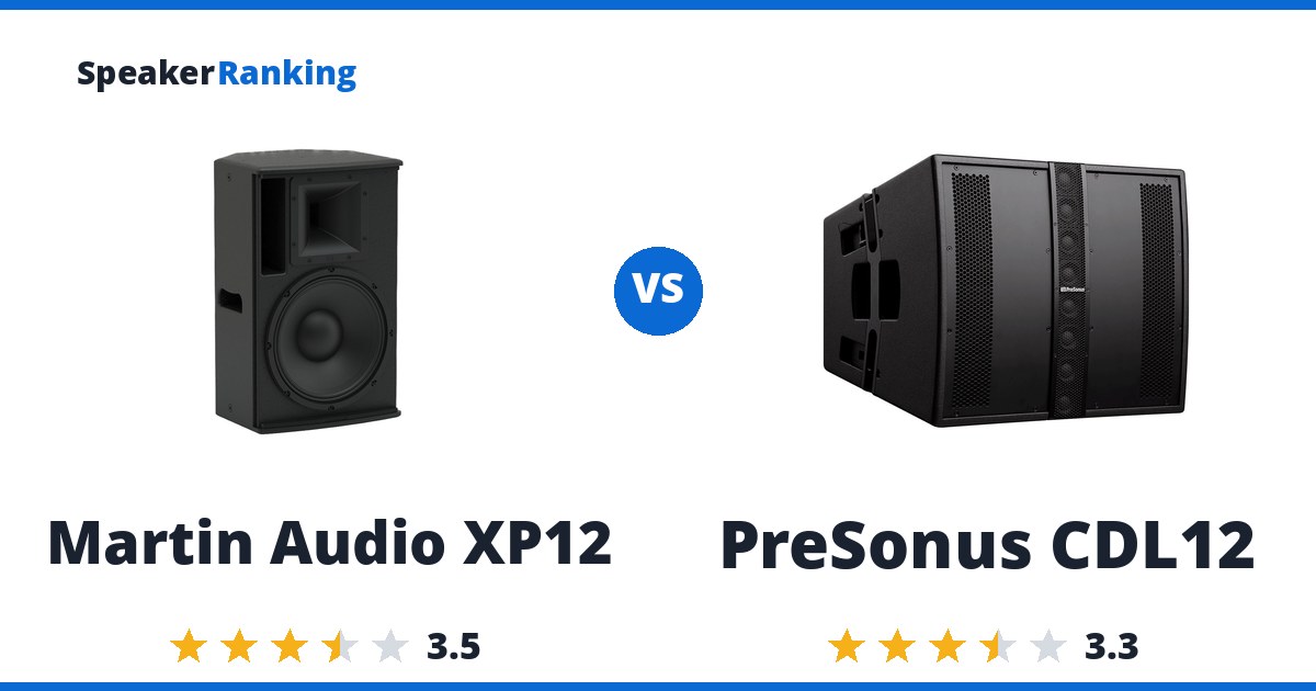 Martin Audio XP12 vs PreSonus CDL12
