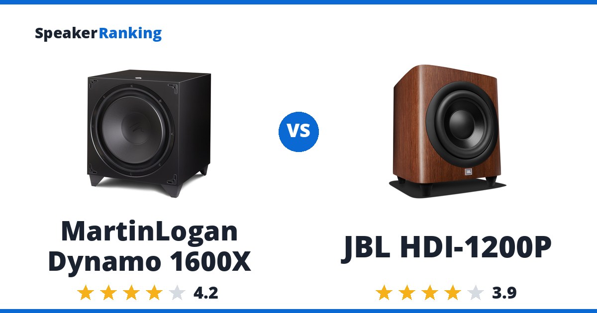 MartinLogan Dynamo 1600X vs JBL HDI-1200P
