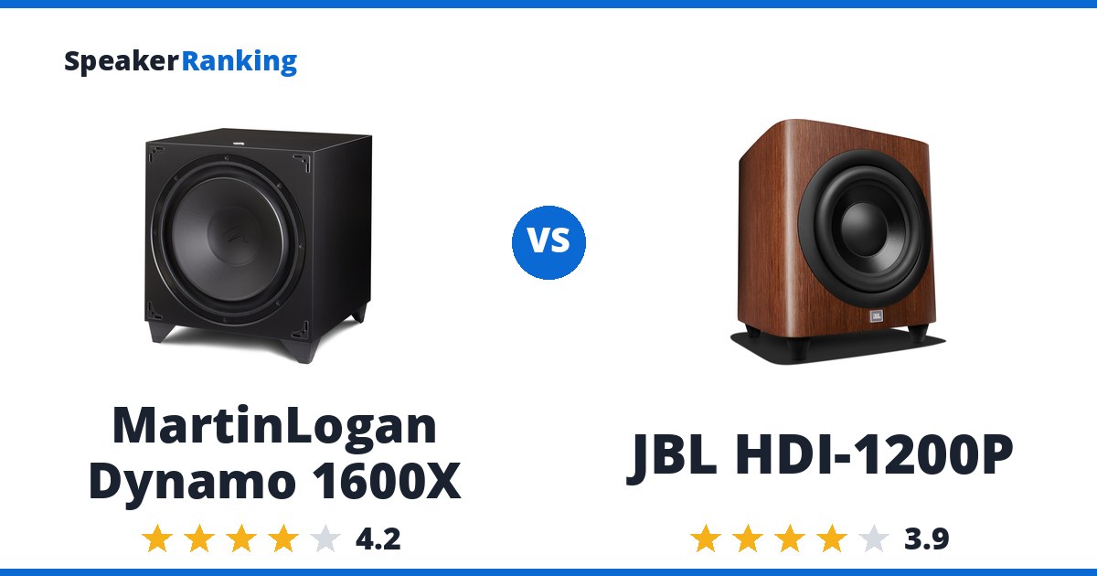 MartinLogan Dynamo 1600X vs JBL HDI-1200P