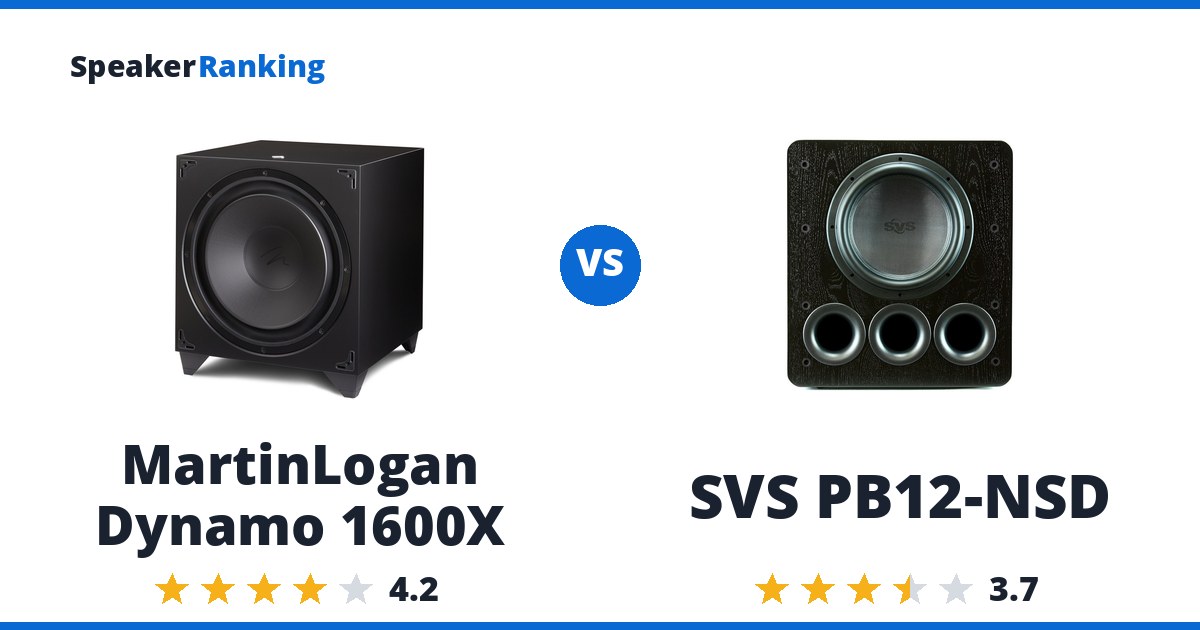 MartinLogan Dynamo 1600X vs SVS PB12-NSD