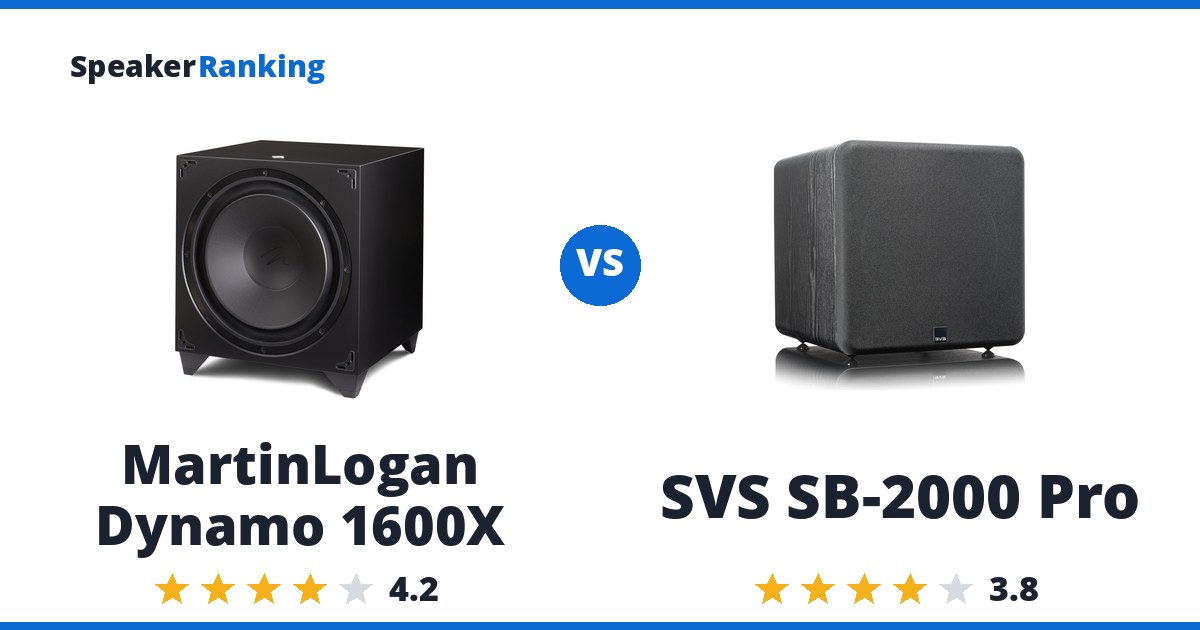 MartinLogan Dynamo 1600X vs SVS SB-2000 Pro