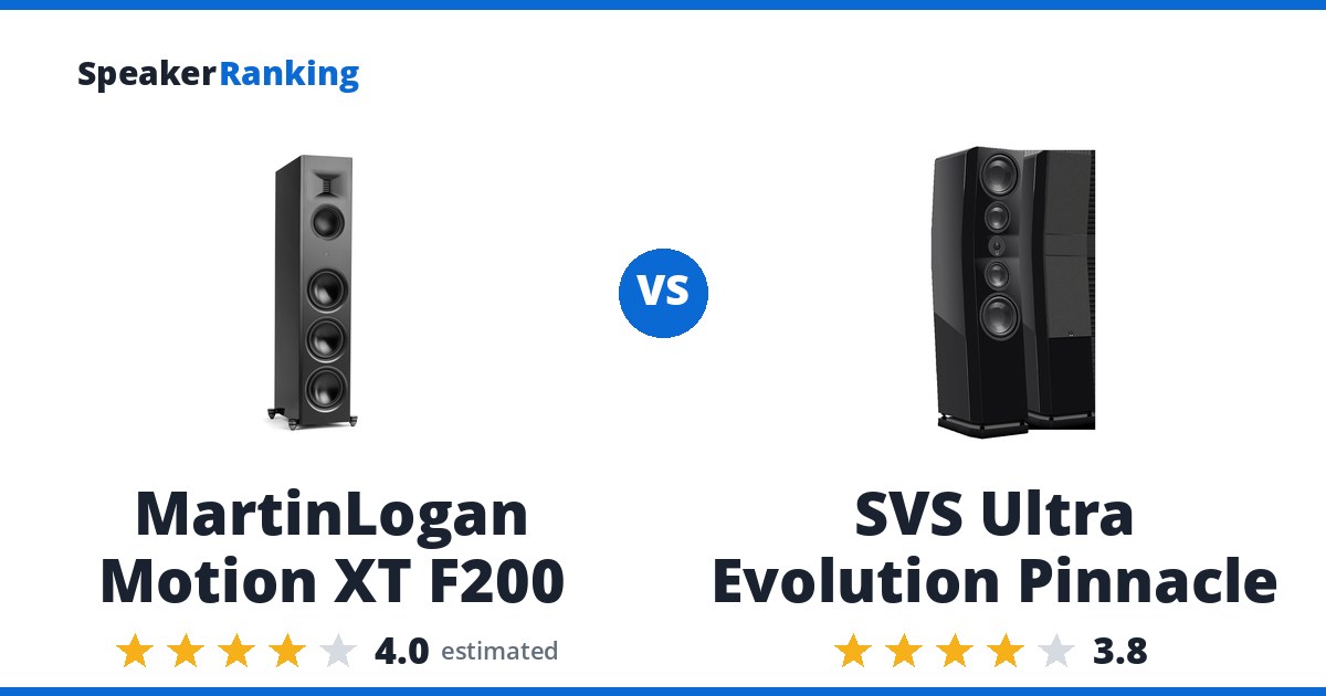 MartinLogan Motion XT F200 vs SVS Ultra Evolution Pinnacle
