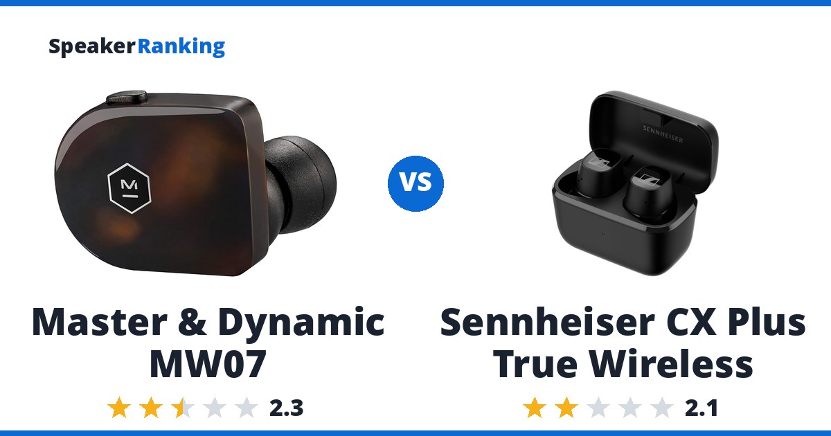 Master & Dynamic MW07 vs Sennheiser CX Plus True Wireless