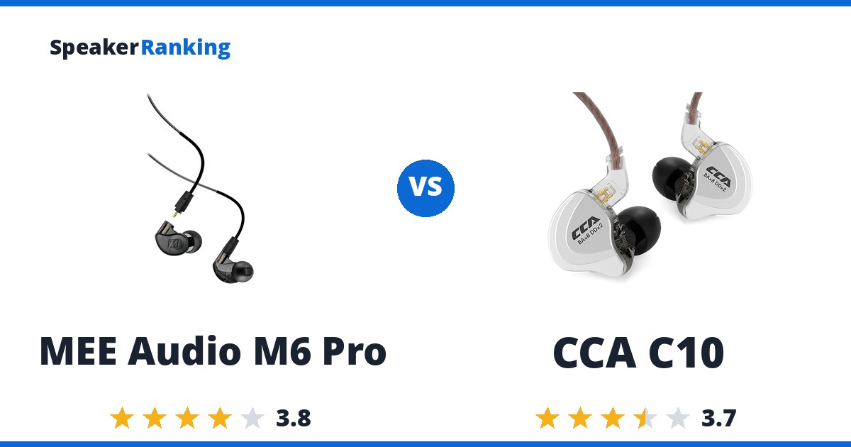 MEE Audio M6 Pro vs CCA C10