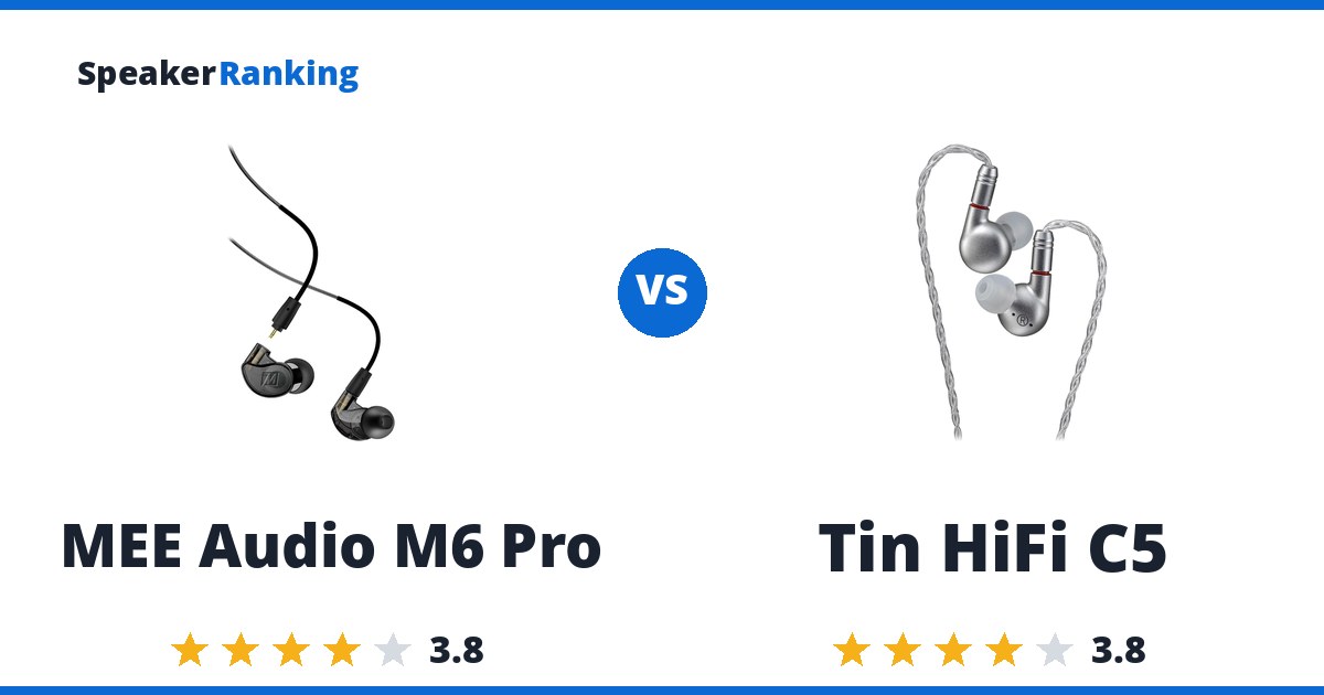 MEE Audio M6 Pro vs Tin HiFi C5