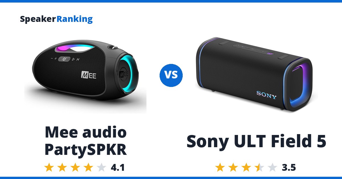 Mee audio PartySPKR vs Sony ULT Field 5