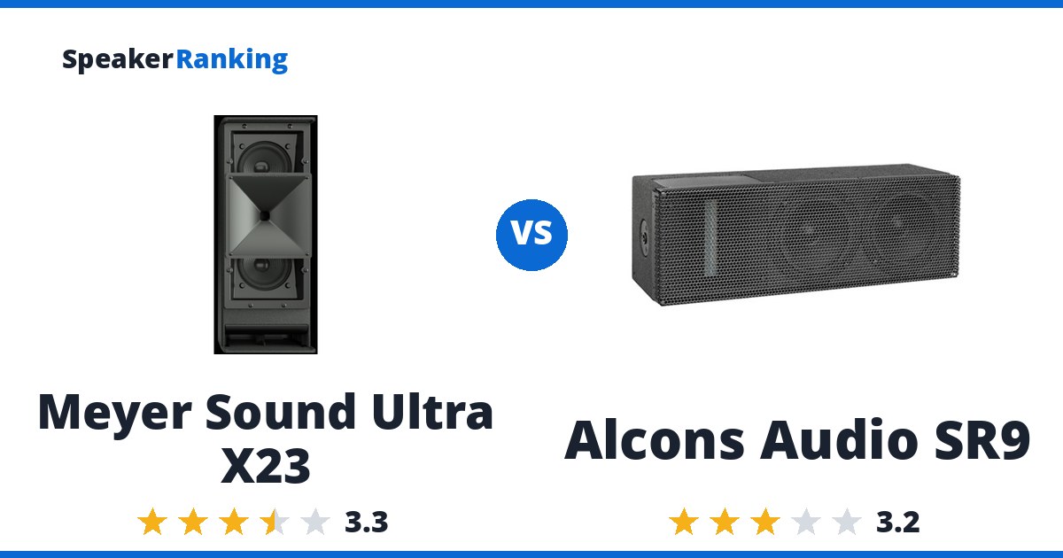 Meyer Sound Ultra X23 vs Alcons Audio SR9