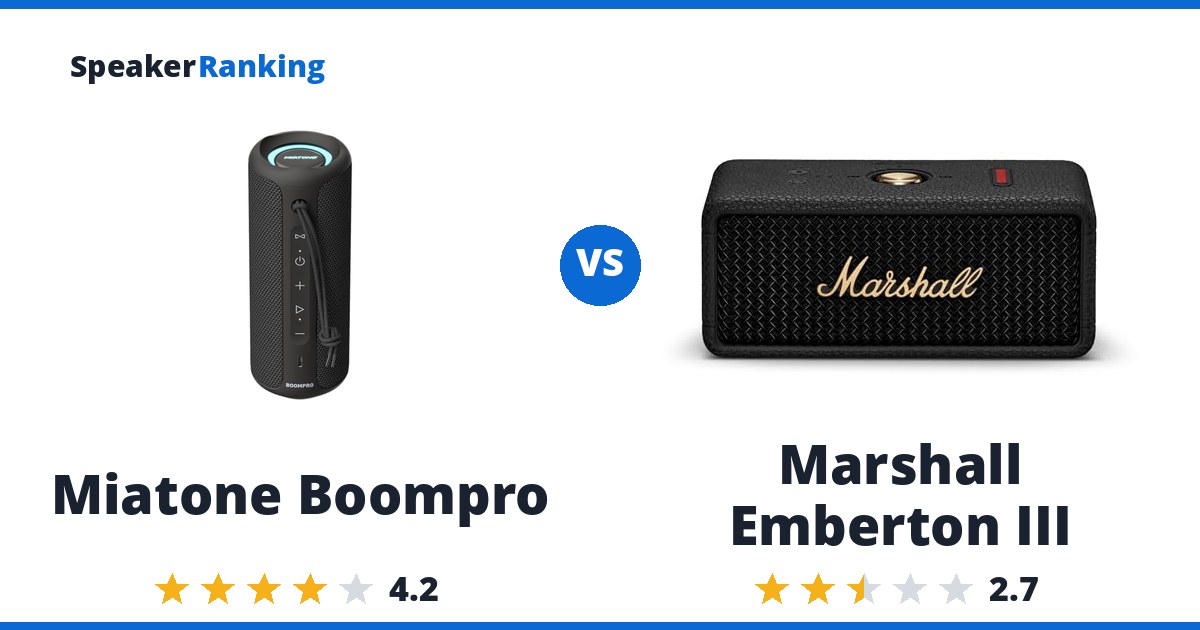 Miatone Boompro vs Marshall Emberton III