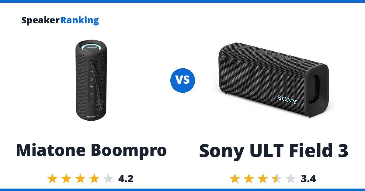 Miatone Boompro vs Sony ULT Field 3