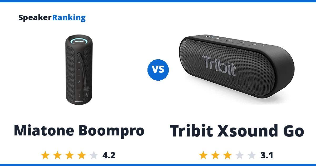 Miatone Boompro vs Tribit Xsound Go