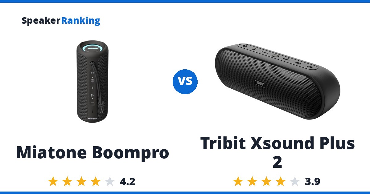 Miatone Boompro vs Tribit Xsound Plus 2