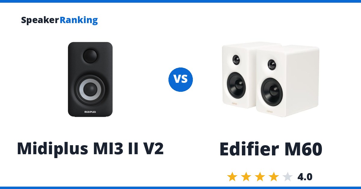 Midiplus MI3 II V2 vs Edifier M60