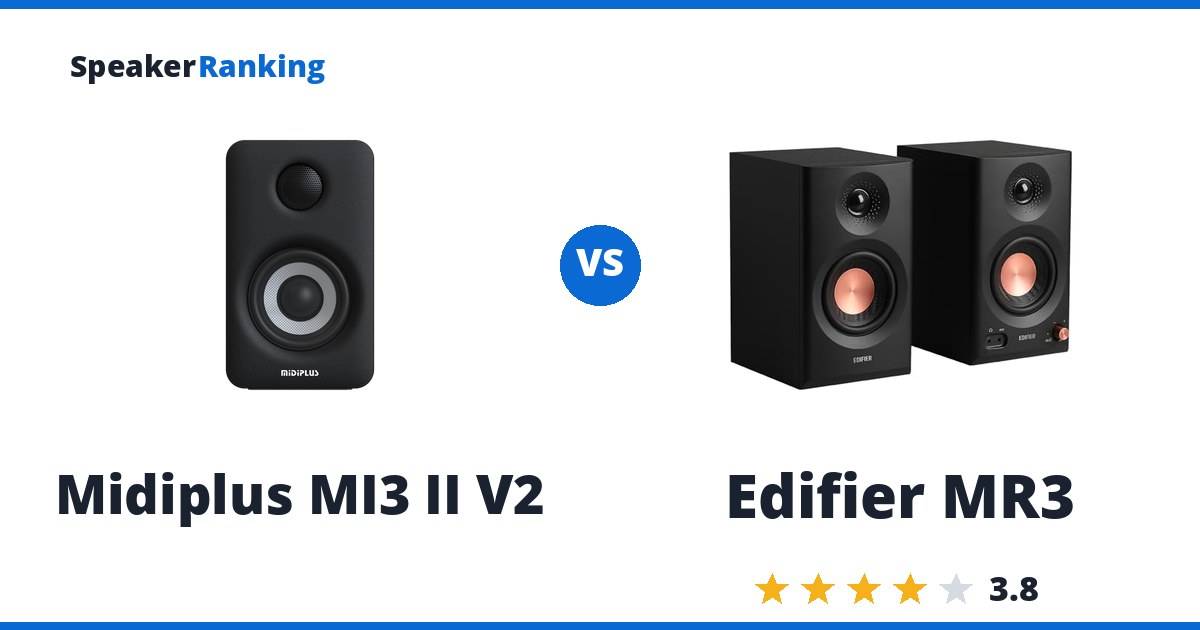 Midiplus MI3 II V2 vs Edifier MR3