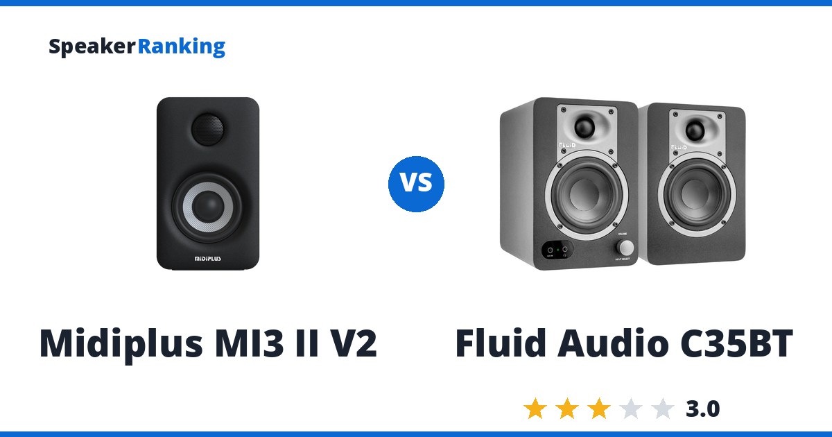Midiplus MI3 II V2 vs Fluid Audio C35BT