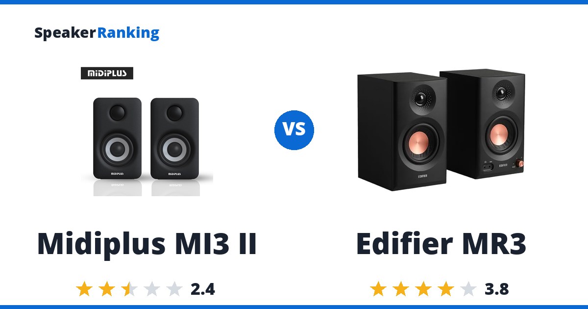 Midiplus MI3 II vs Edifier MR3