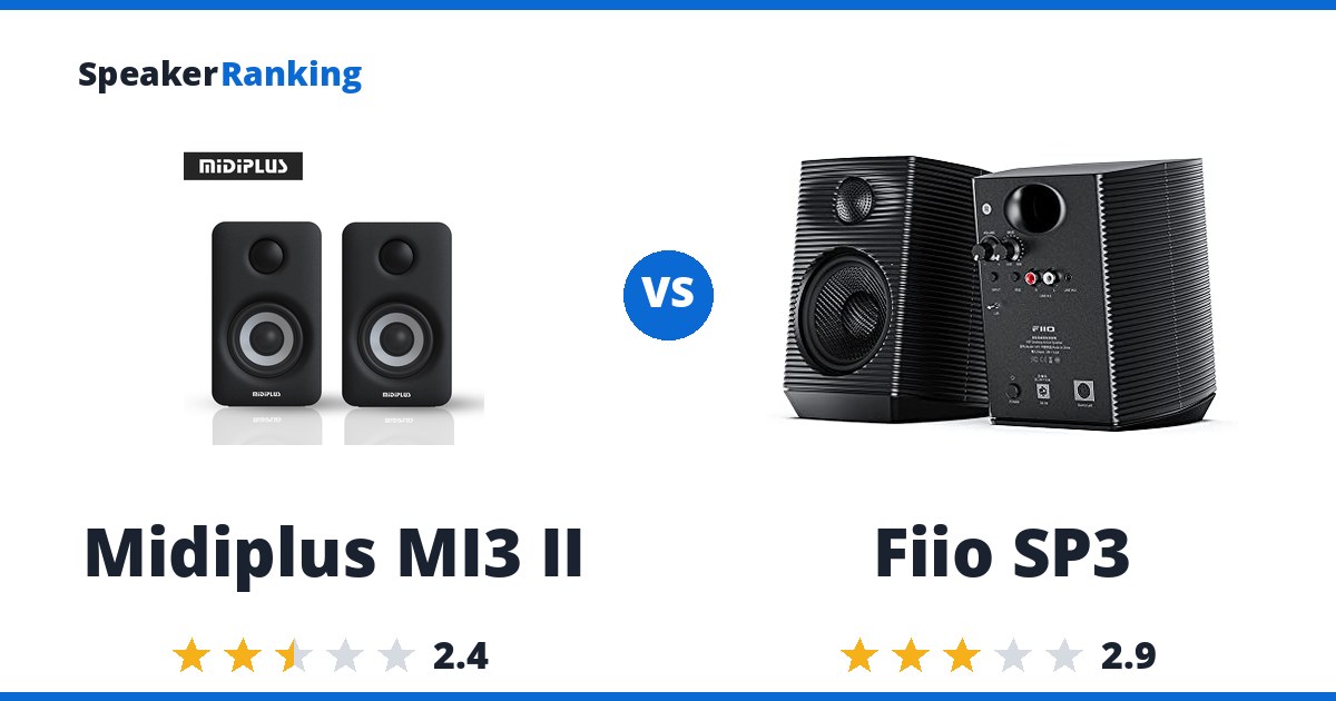 Midiplus MI3 II vs Fiio SP3