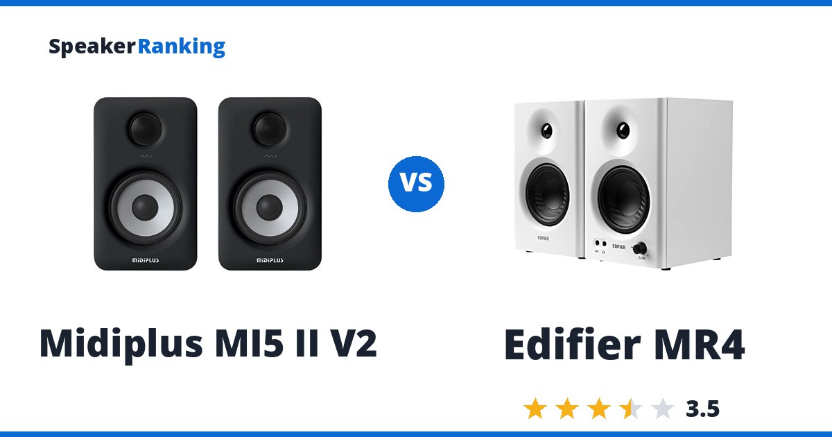 Midiplus MI5 II V2 vs Edifier MR4