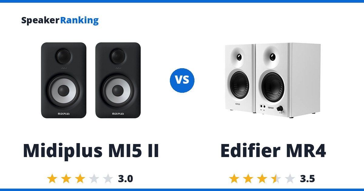 Midiplus MI5 II vs Edifier MR4