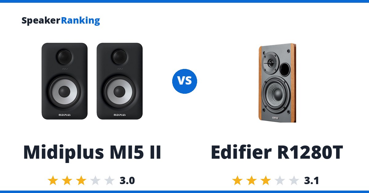 Midiplus MI5 II vs Edifier R1280T