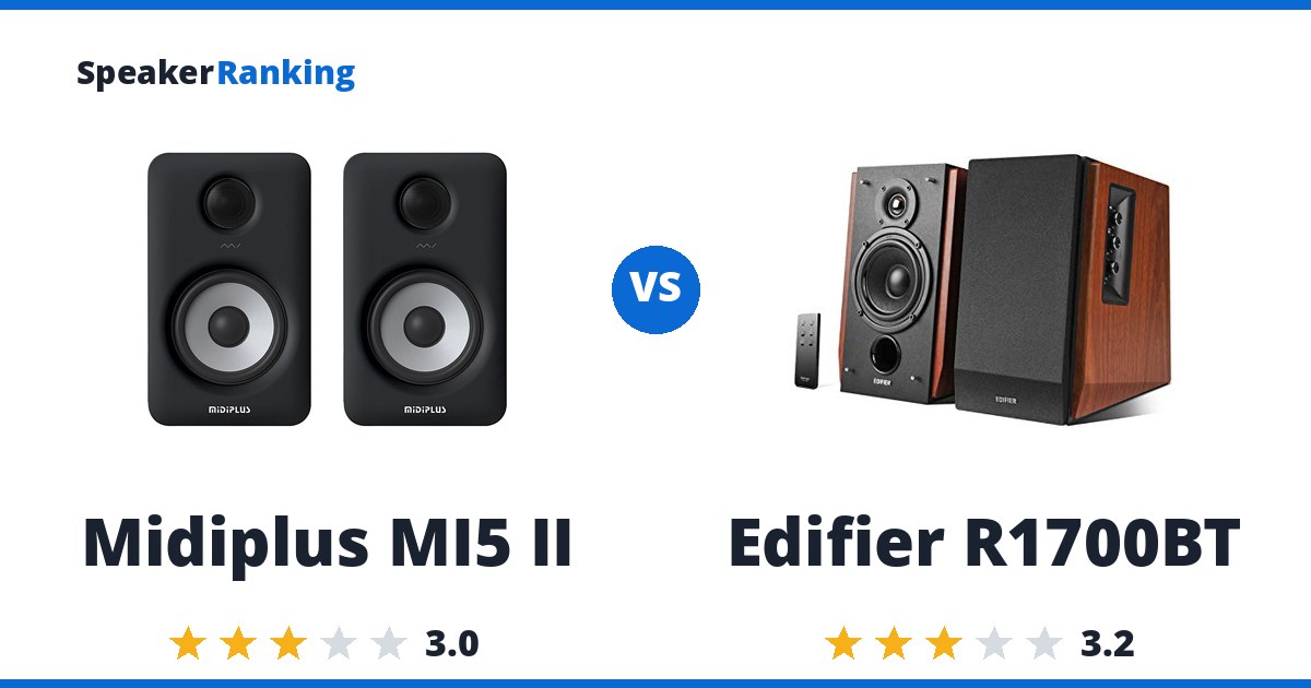 Midiplus MI5 II vs Edifier R1700BT