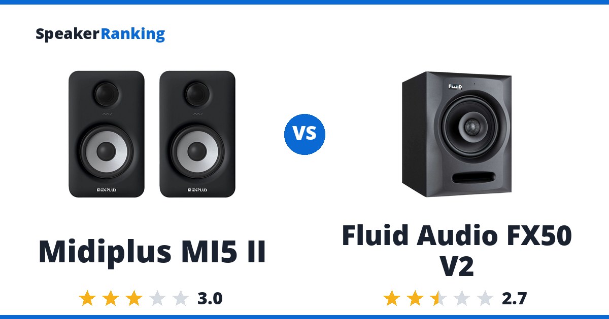 Midiplus MI5 II vs Fluid Audio FX50 V2