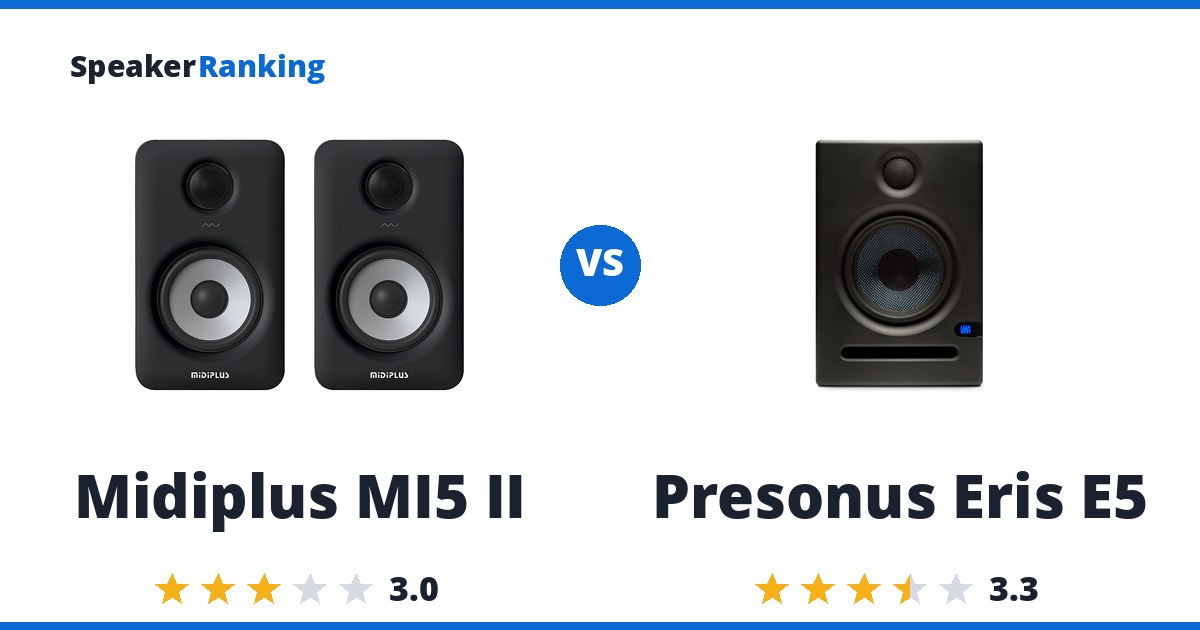 Midiplus MI5 II vs Presonus Eris E5