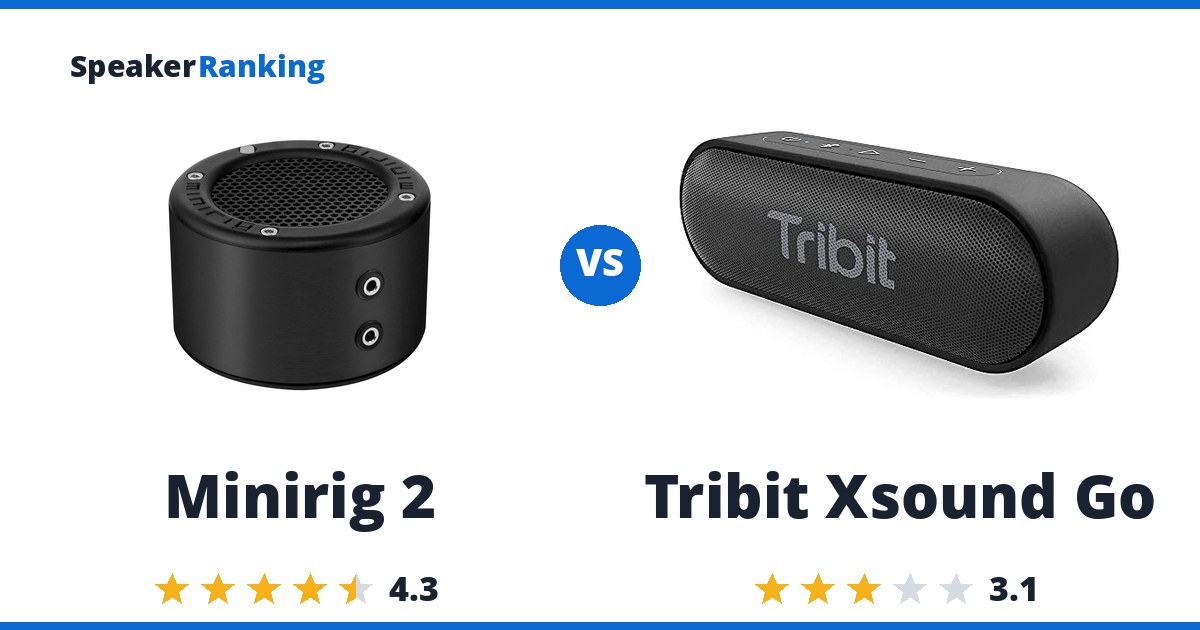 Minirig 2 vs Tribit Xsound Go